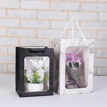 Marmura transparent Коробка для подарков aniversare de nunta cadou pungă de bomboane ambalaje de hârtie flori cutie cadou пакетики для конфет