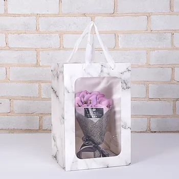 Marmura transparent Коробка для подарков aniversare de nunta cadou pungă de bomboane ambalaje de hârtie flori cutie cadou пакетики для конфет