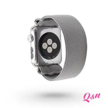 Maro Culoare Solidă Moale Nailon Elastic Tricotate Apple Watch Band 38/40 mm 42/44mm Farmec Trupa Ceas Cadou pentru Femeie