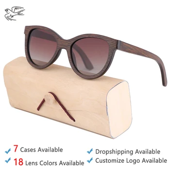 Maro din Lemn de Bambus ochelari de Soare pentru Femei de Moda de Lux Ochelari de Soare Polarizat UV400 ochelari de Soare pentru Femei Brand Designer de Nuante GB050