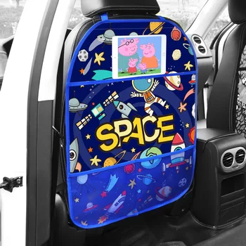 Masina Anti Copil Kick Pad Ingrijire Auto Seat Protector Spate Capac Caz-Desene animate pentru Copii Saltea de Noroi de Plastic Curat Anti-kick Pad