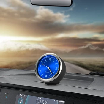 Masina Ceas Ornament Auto Ceas Decor Automobile Interior Tablou De Bord Timp De Afișare Digitală Pointer Ceas În Accesorii Auto