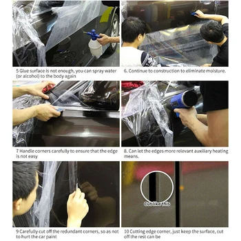 Masina Clar Transparent Vopsea de Protecție Vinil Folie de Film Scratch Shield 300*30cm
