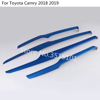 Masina Corp Styling Acoperi Detector de Interior din Oțel Inoxidabil Usa Castron Benzi Tapiterie 4buc Pentru Toyota Camry Nou XV70 2017 2018 2019 2020