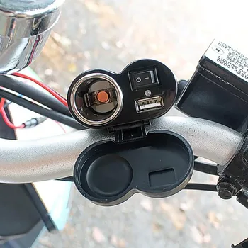 Masina de 12V Motocicleta Impermeabil Bricheta USB de Încărcare de Putere Priza Auto de Interior Electronice