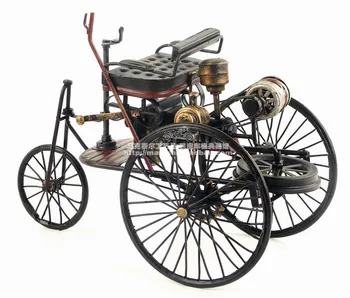 Masina de epoca model de Creație handmade fier artware ornamente prima masina din lume decoratiuni cadou de ziua de nastere