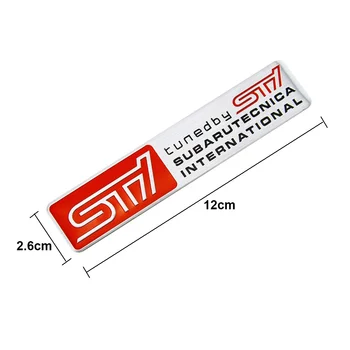 Masina de Metal de Styling STI Autocolant Usa de Masina cu Coada Decal STI Emblema, Insigna pentru SUBARU LEGACY Outback, Forester Raliu WRX WRC Impreza XV