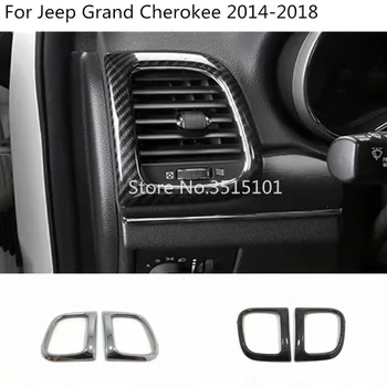 Masina interior garnitura capac ornamental lateral față, Aer condiționat Priza de Aerisire 2 buc Pentru Jeep Grand Cherokee 2016 2017 2018