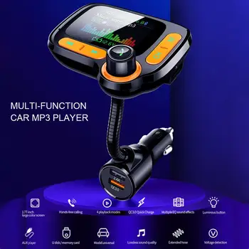 Masina MP3 Music Player Bluetooth 5.0 receptor Dual Porturi USB de Încărcare QC 3.0 Hands-Free, Incarcator de Masina Receptor Radio Transport Gratuit