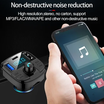 Masina Multimedia MP3 Player FM Transmițător USB Încărcător Rapid Tip C de Încărcare QC3.0 Pentru Toyota Camry 40 50 2007 2008 2009 2018 2019