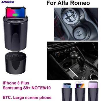 Masina Qi de Încărcare Rapidă Wireless cu Suport pentru Telefon, încărcător Rapid Pentru Alfa Romeo Giulia