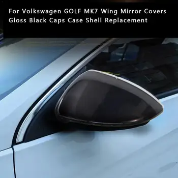 Masini Auto Aripa Acoperire Oglinda Ford Focus Negru Lucios Capace Caz Coajă de Înlocuire Pentru Volkswagen GOLF MK7 Auto Exterioare Accesorii