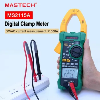 MASTECH MS2115A AC/DC Digital ampermetric 1000A NCV auto gama actuală clamp metru măsurată de Multimetru clemă de curent tester