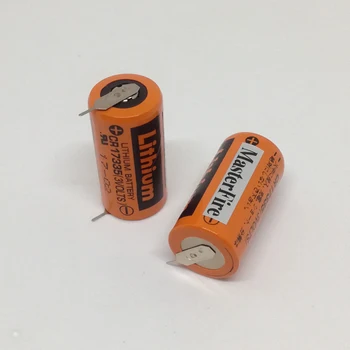 MasterFire 2 buc/lot Sanyo PLC Industrial Baterie cu Litiu CR17335 3V CR17335(3VOLTS) Baterii Cu lipit de picioare ( CR17335)