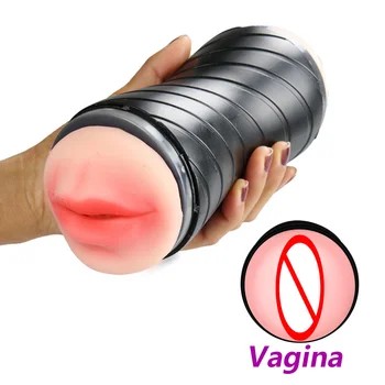 Masturbarea Cupa Gura Vaginale Anus Silicon Masturbator Realist Vagine Pizde Jucarii Sexuale pentru Barbati Oral Masturbador Pentru Adulți
