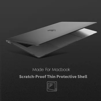 Mată Mată Caz la Caz Laptop pentru Apple MacBook Air Pro 13.3 15 13 12 Inch Caz Nou Pro 13 A1932 A1989 Acoperi cu Touch Bar