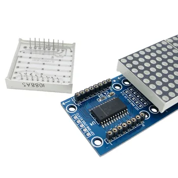 MAX7219 CONDUS Microcontroler 4 În 1 Display cu 5P Linie Dot Matrix Modul de 5V Tensiune de Operare pentru Arduino 8x8 Matrice de puncte Comune