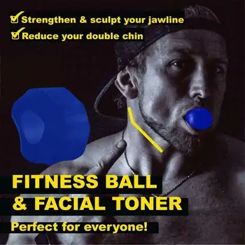 Maxilarului, Gât Practicanta Portabil Silicon Reutilizabile Fata de Toner 40lbs Musculare Faciale Minge de Fitness Falca de Formare Musculare