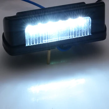 Mayitr 2 buc 12V-24V cu LED-uri Impermeabil Numărul de Înmatriculare din Spate, Coada de Lumină Lampă Pentru Camion Remorcă Auto Automobile Lampa