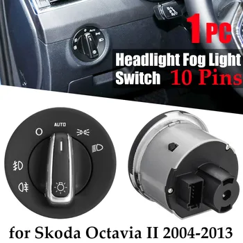 Mașină Automată de Ceață Faruri de Cap de Lumină Lampă de Control Întrerupător Comutator Pentru Skoda Octavia Ii 2004 - 2013 1Z0941431K