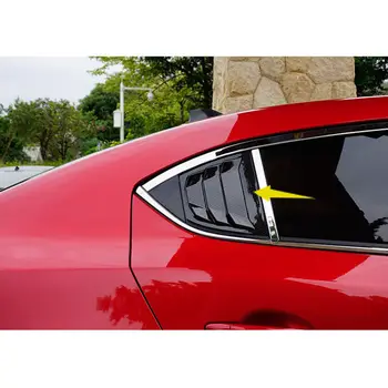 Mașină neagră a Ferestrei din Spate, Partea Fantele de Ventilație Panou Ornamental Pentru Mazda 3 Axela 4Dr Sedan-2018
