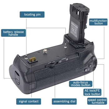 Mcoplus BG-EOSR Vertical Grip Baterie Built-in 2.4 G Control de la Distanță pentru Canon EOS R Înlocuirea Camerei BG-E22 lucra cu EN-EL15