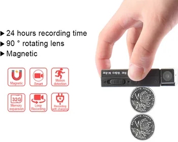 MD13 24 de Ore de Înregistrare Video Mini DV Camara Motion Detection Camera Video Recorder Mini camera Video cu Baterie de 2000mAh Cam