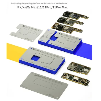 MECANIC iBGA Pro BGA Reballing Platformă pentru IPX XSMAX IP11 11PRO MAX Placa de baza Dublu Partea Magnetic Tin de Plantare de Poziționare