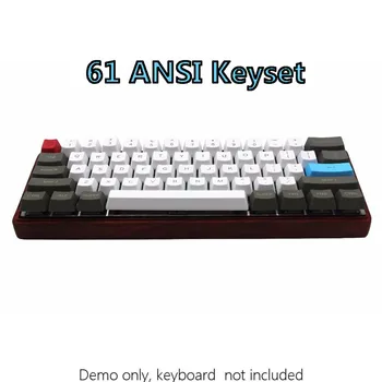 Mecanice Keyboard Keycap Top Imprimat cu 61 de Taste ANSI Keyset OEM Profil Gros PBT Tastelor Set De Tastatură de Gaming Office