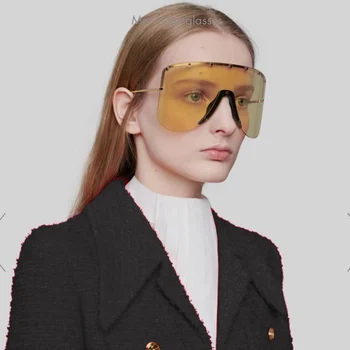 Meeshow ochelari de soare pentru femei brand design supradimensionat ochelari de soare potrives ochelari de cal UV400 ochelari vintage sex feminin oculos