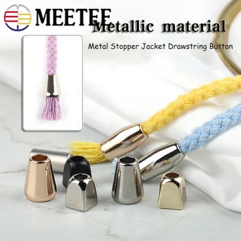 Meetee 20buc Metal Dop Sacou cu Cordon Butonul Pălărie Blocare Cablu Bell Coarda Elastica Catarama DIY Îmbrăcăminte Decor Dopuri Buton