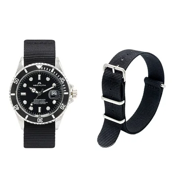 MEGALIT Ceasuri Curele Cu 3 Inel Catarama 22cm Bărbați Watchbands Pentru Nato Nailon Watchbands Centura Cataramă de Metal Bărbați Ceas Sport Band