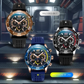 MEGIR Noua Moda Mens Ceasuri de Top de Brand de Lux Cuarț Ceas Barbati Sport Cronograf rezistent la apa Încheietura Ceas Relogio Masculino
