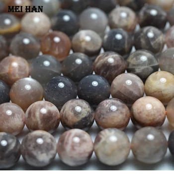 Meihan (1 fir) ping natural 10mm amestecat negru Sunstone buna rotund margele vrac piatră prețioasă de bijuterii de luare de design