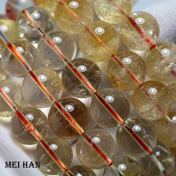 Meihan transport Gratuit (16beads/set) naturale citrinee 13-13.5 mm netede rotunde margele pentru a face bijuterii de design