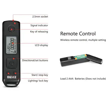 Meike MK-A7R IV Pro Remote Battery Grip Cu Wireless 100m de Declanșare de la Distanță Funcția de Control Pentru Sony a7RIV, a7IV, a9II Camera