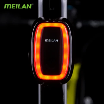 Meilan X6 Biciclete Lumina Wireless Spate Lumini Laser USB Reîncărcabilă Inteligent Lampa spate MTB de Ciclism de Siguranță de Avertizare Led-uri Accesorii pentru Biciclete