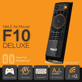 MeLE F10 Deluxe 2.4 GHz fără Fir Tastaturi Jocuri Fly Air Mouse-ul Actualizat Versiune Telecomanda pentru Smart Mini PC Android TV Box