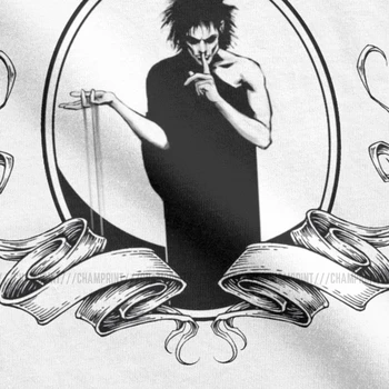 Men ' s T-Shirt Vis Sandman Amuzant din Bumbac Tricou Maneca Scurta Moartea Vertij Gaiman Morpheus benzi Desenate Tricou Gât O