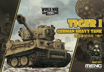 Meng Model WWT-001 germană de Heavy Tanc Tiger I (Q Edition) Drăguț Gratuit, Rapid de Transport maritim