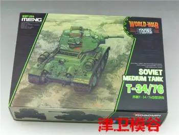 Meng Model WWT-006 T-34/76 Sovietice de tancuri Medii (Q Edition) Război Mondial Toons Armura