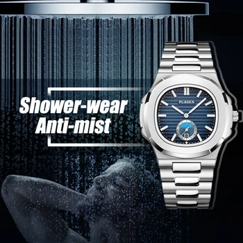 Mens Ceasuri de Top de Brand de ceasuri de Lux Bărbați Cuarț Oțel Armata Ceasuri Patek Cadran Negru rezistent la apa AAA Masculin Nautilus Încheietura ceas