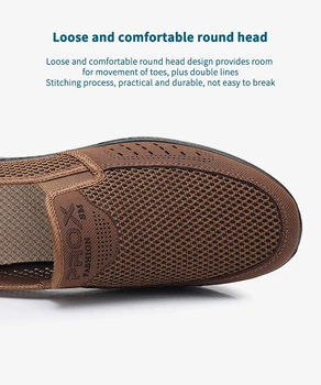 Merkmak 2020 Vara Noi Oamenii Plasă de Pantofi de Moda Slip-on Casual Pantofi Respirabil Non-alunecare Talpă Moale Tata Pantofi Confortabile, de Dimensiuni Mari