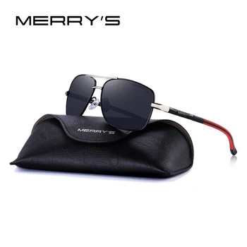 MERRY DESIGN Bărbați Moda HD Polarizat ochelari de Soare Pentru Condus Aluminiu Aviației Barbati ochelari de Soare UV400 Protecție S'8714