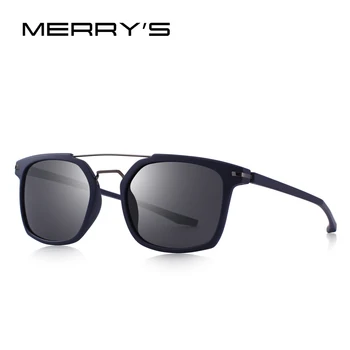 MERRYS DESIGN Bărbați Clasic Pătrat ochelari de Soare Polarizat Bricheta Cadru Protectie UV S8509