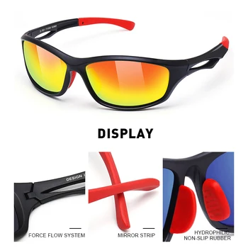 MERRYS DESIGN Bărbați Polarizat în aer liber ochelari de Soare Sport de sex Masculin Ochelari de protecție Ochelari Pentru Pescuit de Conducere UV400 Protecție S9024