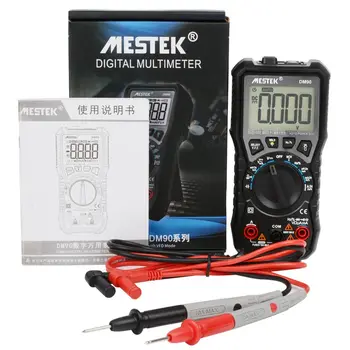 MESTEK DM90 Multimetru Digital 6000 De Capete de acuzare multimetro digital profesional LCD AC/DC de Măsurare a Temperaturii Multimetro Tester