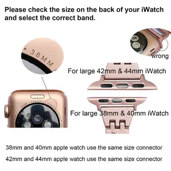 Metal Banda din Oțel Inoxidabil Pentru Apple Watch 4 5 44mm 40mm Link Brățară Curea Pentru iwatch Seria 3 2 1 38mm 42mm Curea de Înlocuire