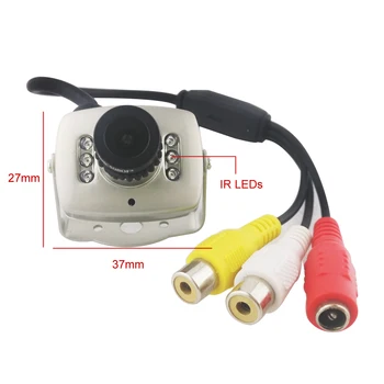 Metal CMOS 700TVL Camera Analog 2.8 mm/3.6 mm/6mm Lentilă Interioară, mini camera CCTV 6pcs 940nm Camere video cu Infraroșu
