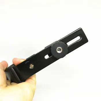 Metal Dual Flash Bracket Suport Hot Shoe Flash Suport de Montare pentru Video DSLR Lumina de Tip L Mâner pentru gopro Fotografie